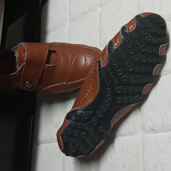 Unisex One of a kind Faux Lined Leather Mocs main image 3